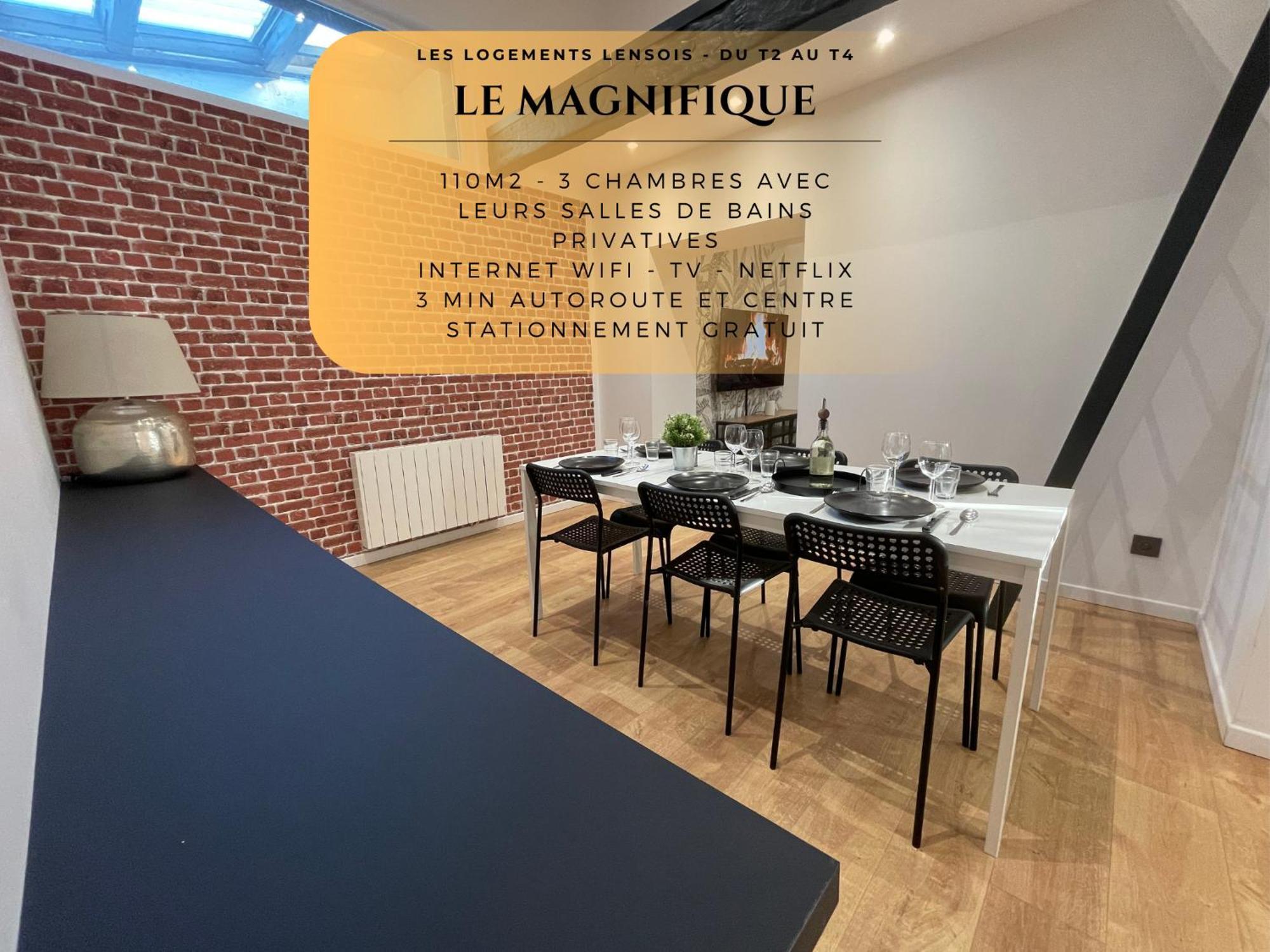 Les 3 Suites - 6 Personnes - 3 Chambres Avec Sdb Privatives 朗斯 外观 照片